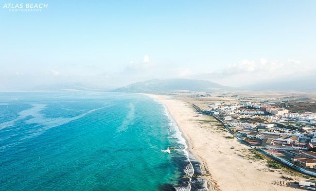 Images aerea de Tarifa Mediterraneo / Atlántico