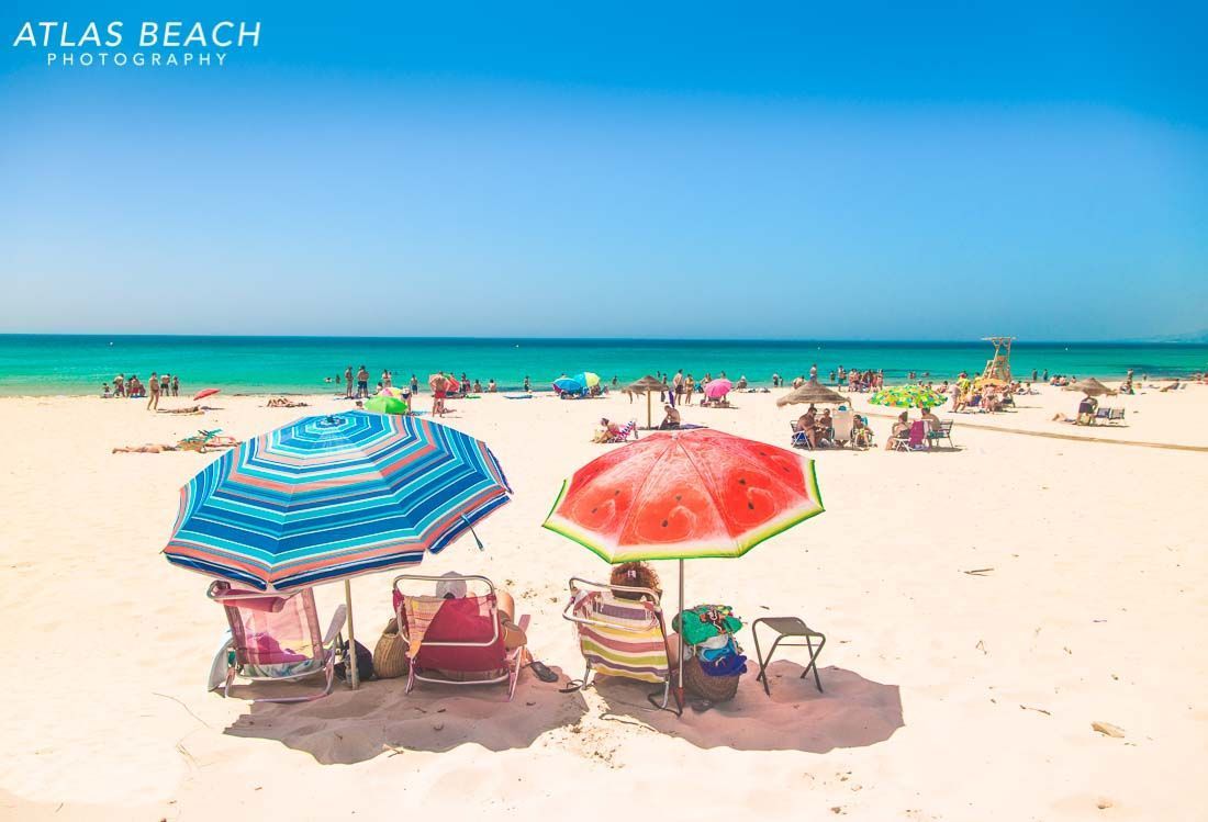 Umbrellas by the Beach by Atlas Beach Tarifa