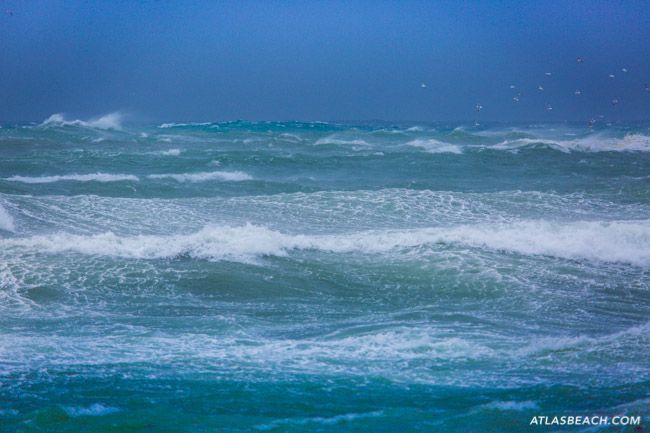 Fotografía del levante en Tarifa