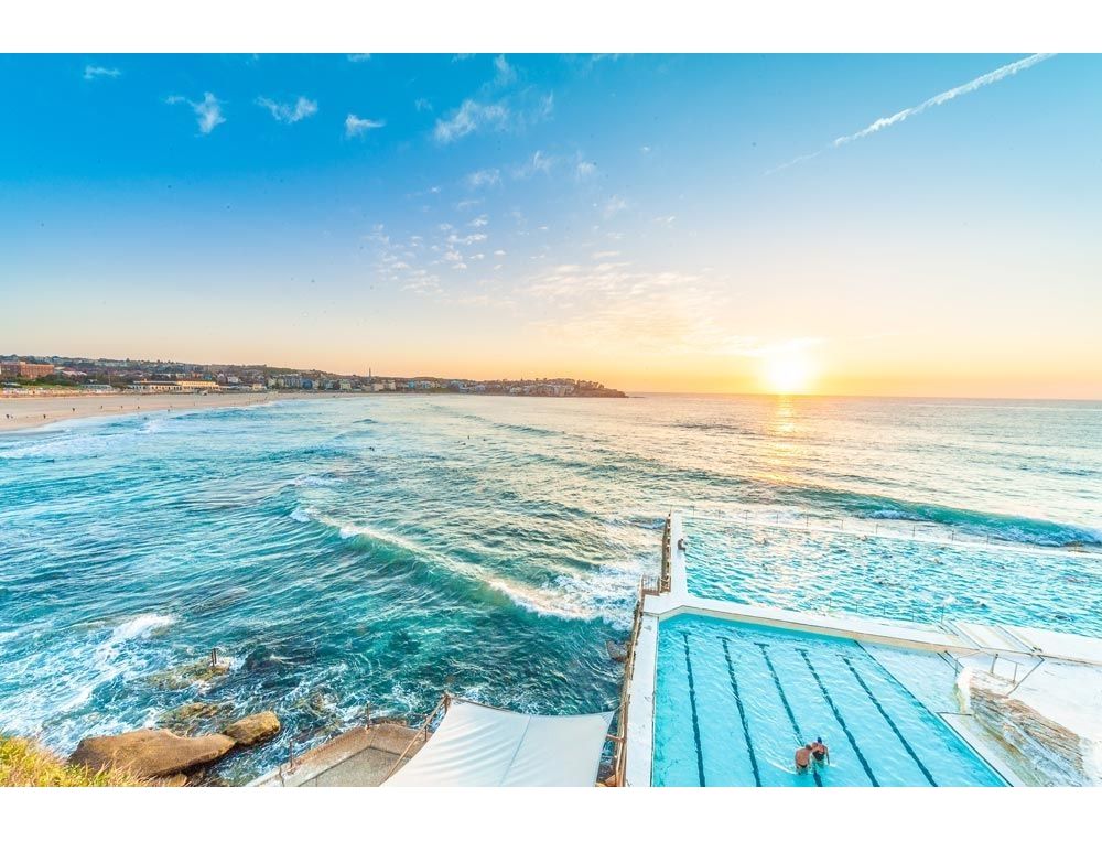 On shore mornings Bondi Beach