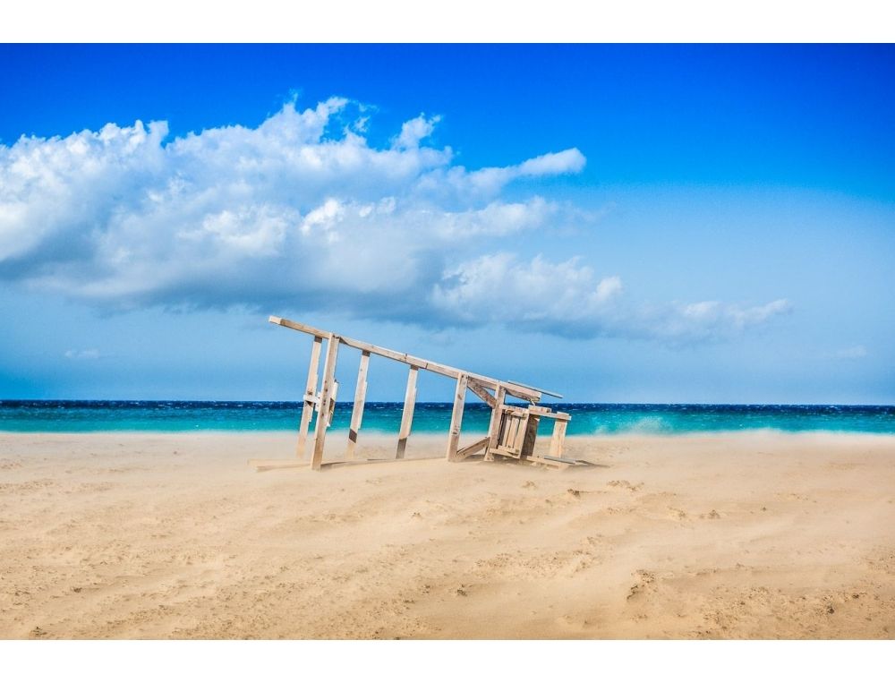 The fallen chair