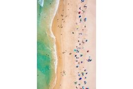 Vertical beach view