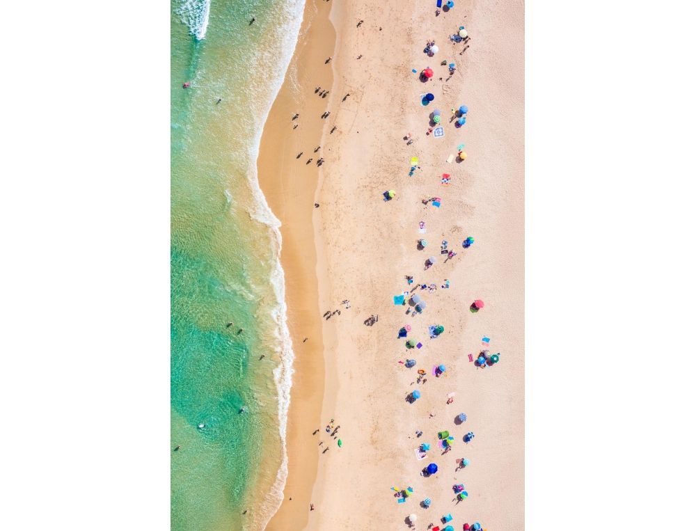 Vertical beach view