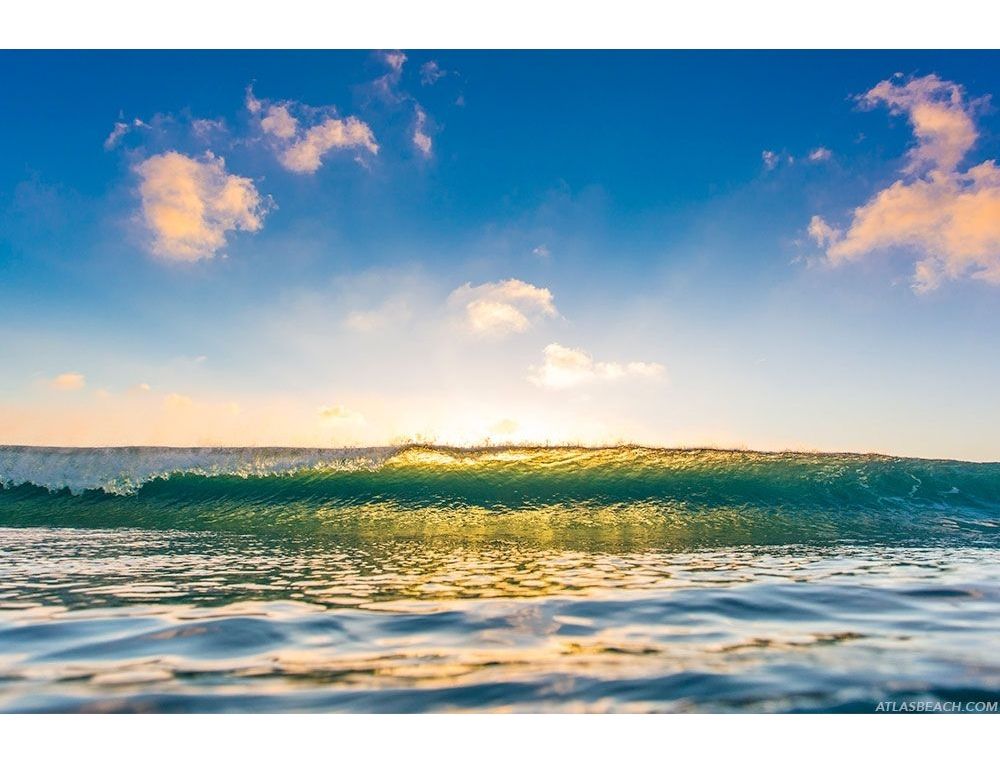 Behind the wave