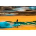 Blurry surfer