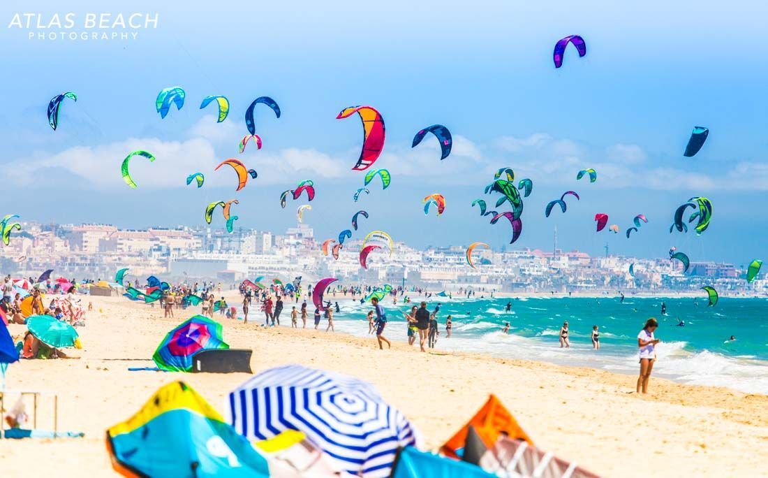 Verano y Kitesurfing en las playas de Tarifa.